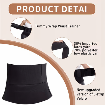 Strong tummy binding bandage belt post -partum waist trainer corset