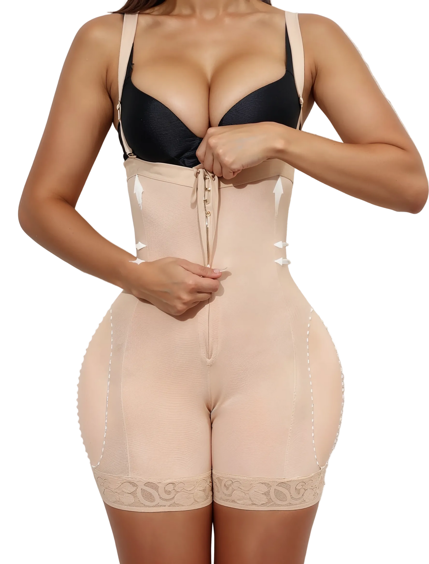 The Curve Architect – Padded BBL Shaper (Beige)