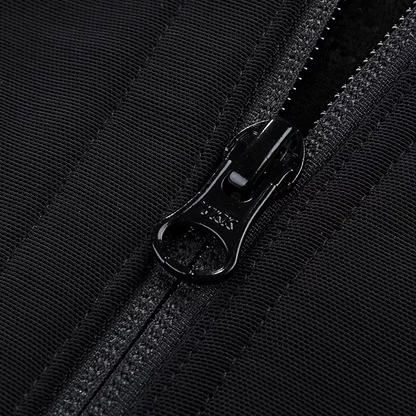 Close-up of a black zipper of BBL Curve Architect Shapewear