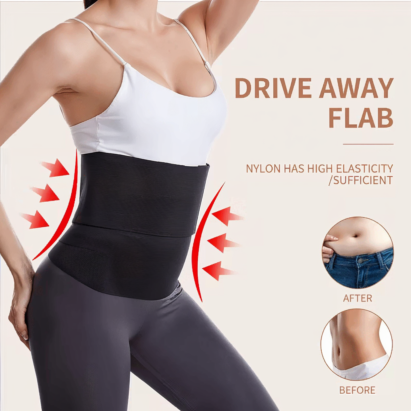 Powerful waist slimmer corset band belt for smaller midsection