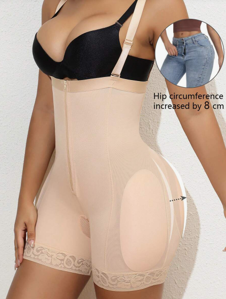 The Curve Architect – Padded BBL Shaper (Beige)